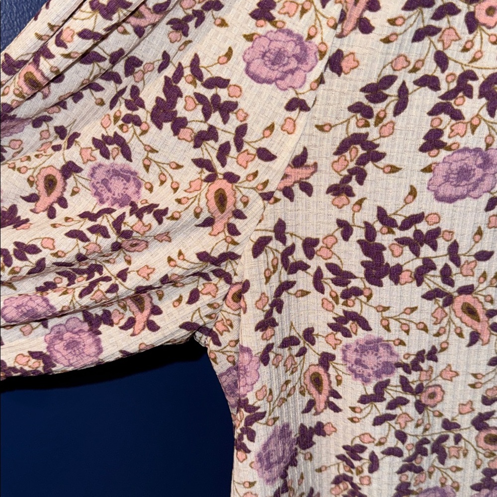 Melloday- Floral Paisley Print Blouse size 1X - Picture 10 of 14